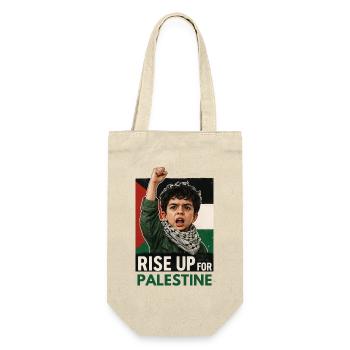 Rise Up For Palestine Powerful Protest Art - Gift Bag for Bottles - nature - Front