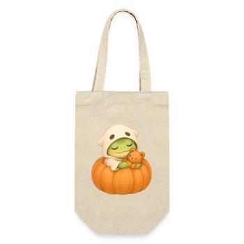 Halloween Frog Costume Gift - Gift Bag for Bottles - nature - Front