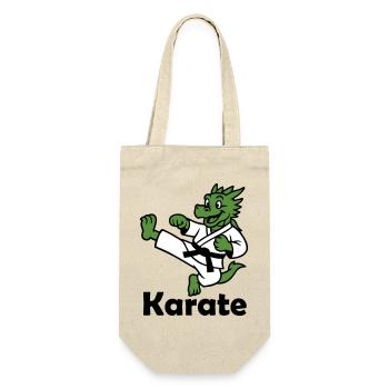 Karate Dragon - Gift Bag for Bottles - nature - Front