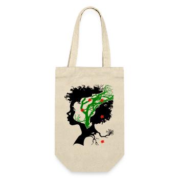 Abstract tree with flowers - Gift Bag for Bottles - nature - Front