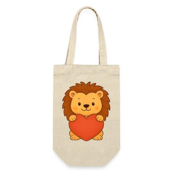 Lion avec cœur - Sac à bouteille - nature - Devant