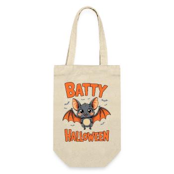 Bat Halloween Batty Halloween Funny Cute - Gift Bag for Bottles - nature - Front