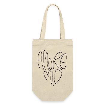 Amore Mio Lettering - Gift Bag for Bottles - nature - Front