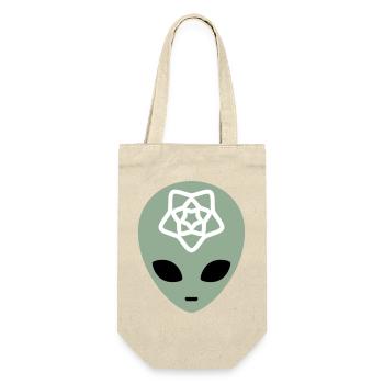 Geometric Alien Mindscape - Gift Bag for Bottles - nature - Front