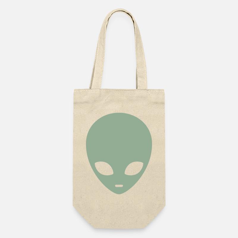 Tête d’extraterrestre menthe atténuée - Sac à bouteille - nature