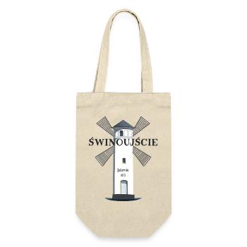 Swinemünde Leuchtturm , Handzeichnung Polen - Geschenkbeutel für Flaschen - Natur - Vorne