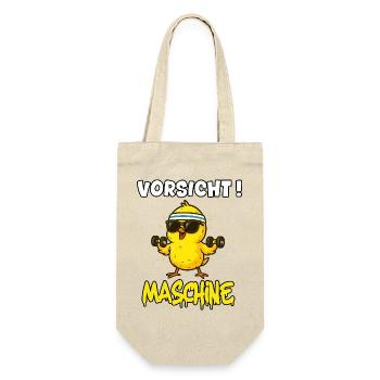Funny Gym Saying - Gym Leek - Gift Bag for Bottles - nature - Front