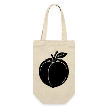 Silhouette du Fruit de la Pêche - Sac à bouteille - nature - Devant