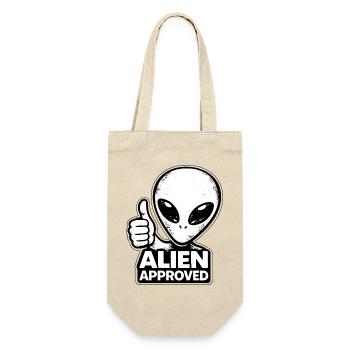 Alien Approved Thumbs Up Top Alien - Gift Bag for Bottles - nature - Front