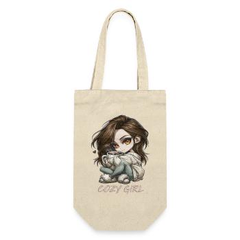 Cadeau d’hiver cocoa Chibi Cozy Girl - Sac à bouteille - nature - Devant