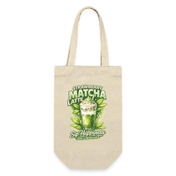 Strawberry Matcha Latte Bliss - Gift Bag for Bottles - nature - Front
