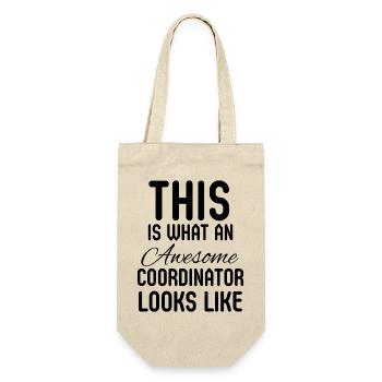 Koordinator, Kollege, Admin-Manager, Geschenk - Geschenkbeutel für Flaschen - Natur - Vorne
