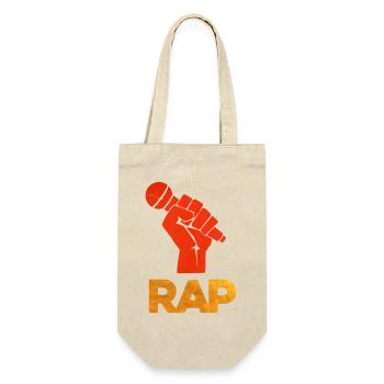Poing Microphone Rap Vif - Sac à bouteille - nature - Devant