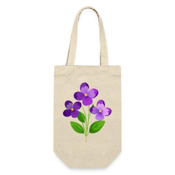 Violets Flower - Gift Bag for Bottles - nature - Front