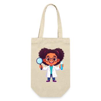 Kawaii Chemist – Science Lab Fun Art - Gift Bag for Bottles - nature - Front