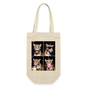 Nebelparder Clouded Leopard - Geschenkbeutel für Flaschen - Natur - Vorne