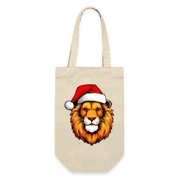 Weihnachten Löwe - Geschenkbeutel für Flaschen - Natur - Vorne
