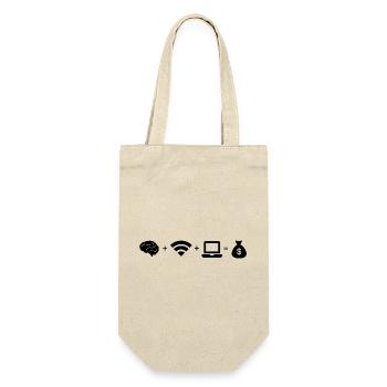 Earn money online - Sac à bouteille - nature - Devant
