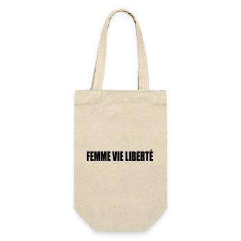 Femme vie liberté - Sac à bouteille - nature - Devant