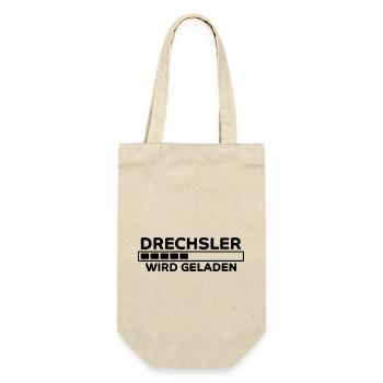 Drechsler Spruch Job Lustiges Drechsler Geschenk - Geschenkbeutel für Flaschen - Natur - Vorne