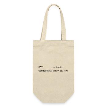 Los Angeles, California, USA coordinates - Gift Bag for Bottles - nature - Front