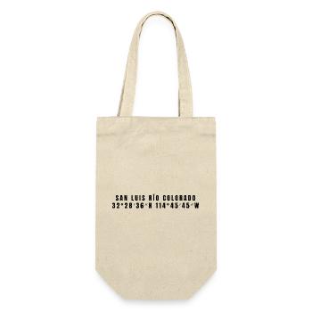 San Luis Río Colorado Mexiko Koordinaten - Geschenkbeutel für Flaschen - Natur - Vorne