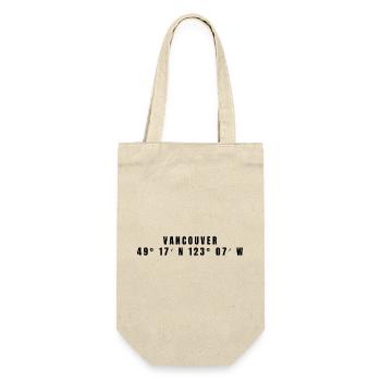 Vancouver Kanada Koordinaten - Geschenkbeutel für Flaschen - Natur - Vorne