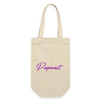 PAPOUNET. DAD. FATHER'S DAY. HAPPY FATHER'S DAY - Gift Bag for Bottles - nature - Front