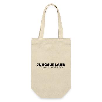 Jungsurlaub - Geschenkbeutel für Flaschen - Natur - Vorne