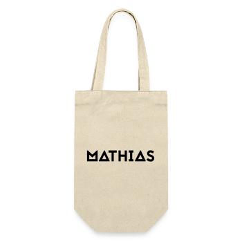 First name Mathias - Gift Bag for Bottles - nature - Front