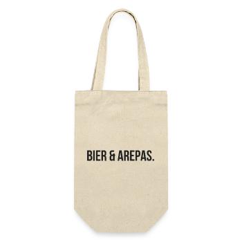 Beer & Arepas: A fusion of Colombia & German - Gift Bag for Bottles - nature - Front