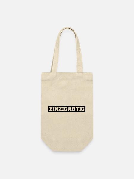 einzigartig - Geschenkbeutel für Flaschen - Natur