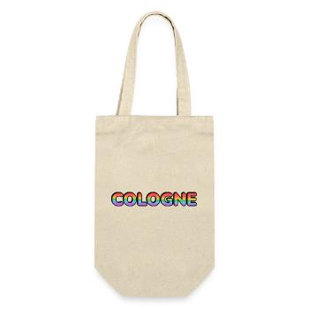 Cologne LGBTQ Rainbow Köln - Geschenkbeutel für Flaschen - Natur - Vorne