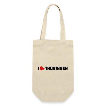 I love Thüringen - Geschenkbeutel für Flaschen - Natur - Vorne