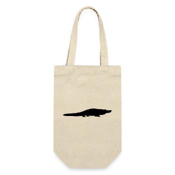 Silhouette d’alligator - Sac à bouteille - nature - Devant