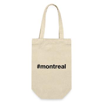 MONTREAL Canada Kanada Hashtag - Geschenkbeutel für Flaschen - Natur - Vorne