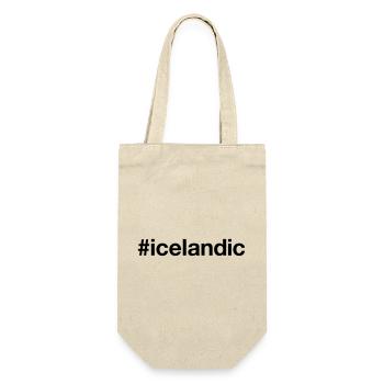 ICELANDIC Island Iceland Isländer Hashtag - Gift Bag for Bottles - nature - Front