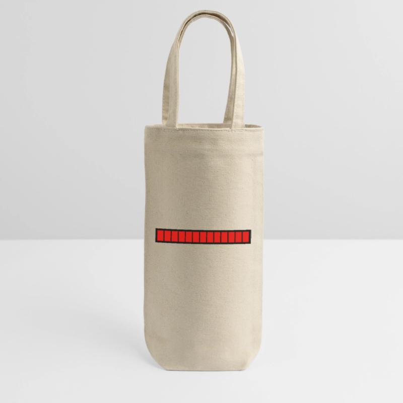 Rectangle loading bar Black Red (100%) Gift Bag for Bottles