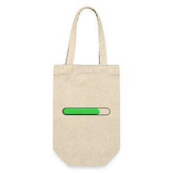 Average gauge Green (three quarters) - Gift Bag for Bottles - nature - Front