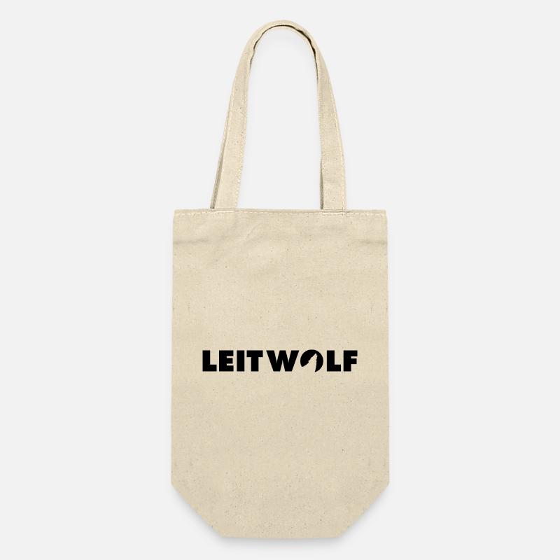 Lettrage Leitwolf - Sac à bouteille - nature