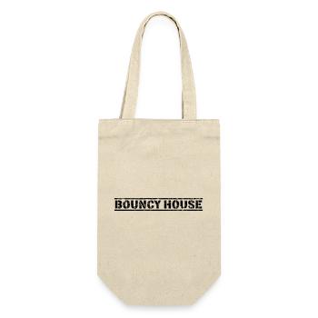 Bouncy House - Geschenkbeutel für Flaschen - Natur - Vorne