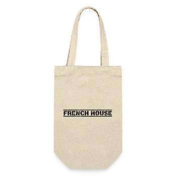 French House - Geschenkbeutel für Flaschen - Natur - Vorne