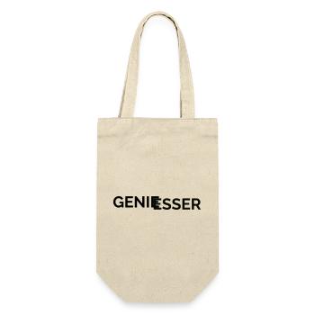 Genießer - Geschenkbeutel für Flaschen - Natur - Vorne