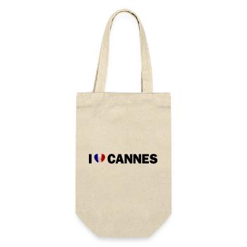 I love Cannes France - Gift Bag for Bottles - nature - Front
