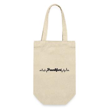 Die Frankfurter Fans - Geschenkbeutel für Flaschen - Natur - Vorne