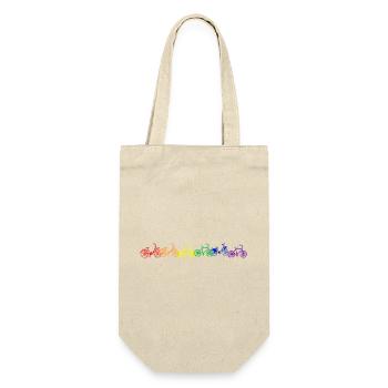 Das Leben ist bunt. - Geschenkbeutel für Flaschen - Natur - Vorne