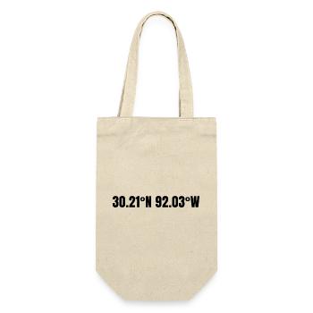 Lafayette, Louisiana, USA Coordinates - Gift Bag for Bottles - nature - Front