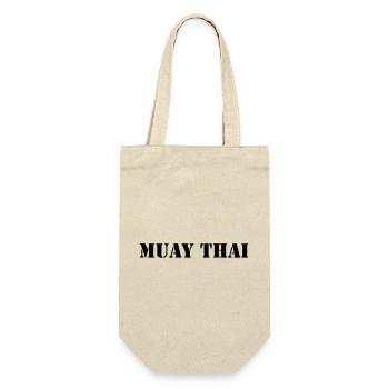MUAY THAI - Geschenkbeutel für Flaschen - Natur - Vorne