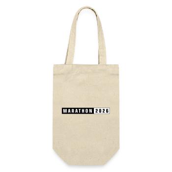Marathon 2026 - Gift Bag for Bottles - nature - Front