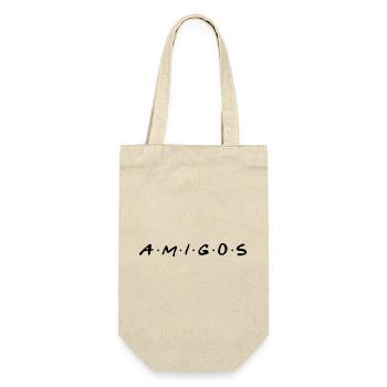 Amigos! Freunde fürs Leben! - Freunde fürs Leben! - Geschenkbeutel für Flaschen - Natur - Vorne